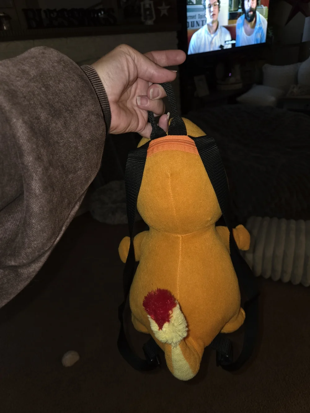 Pokemon Charmander Plush Backpack Orange Yellow